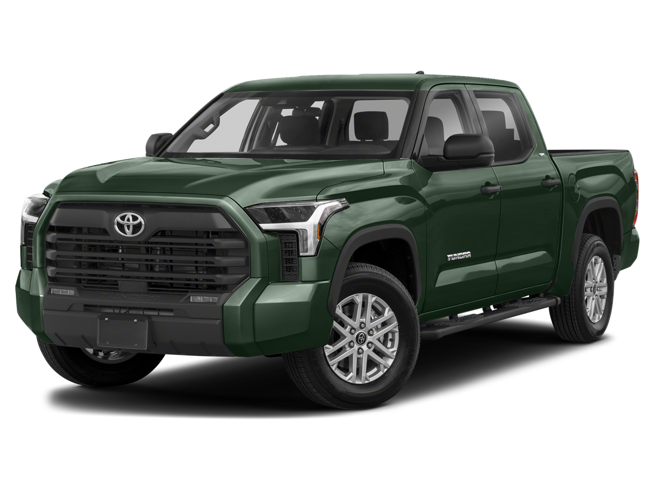 2023 Toyota Tundra SR5 in Army Green — front three-quarter view