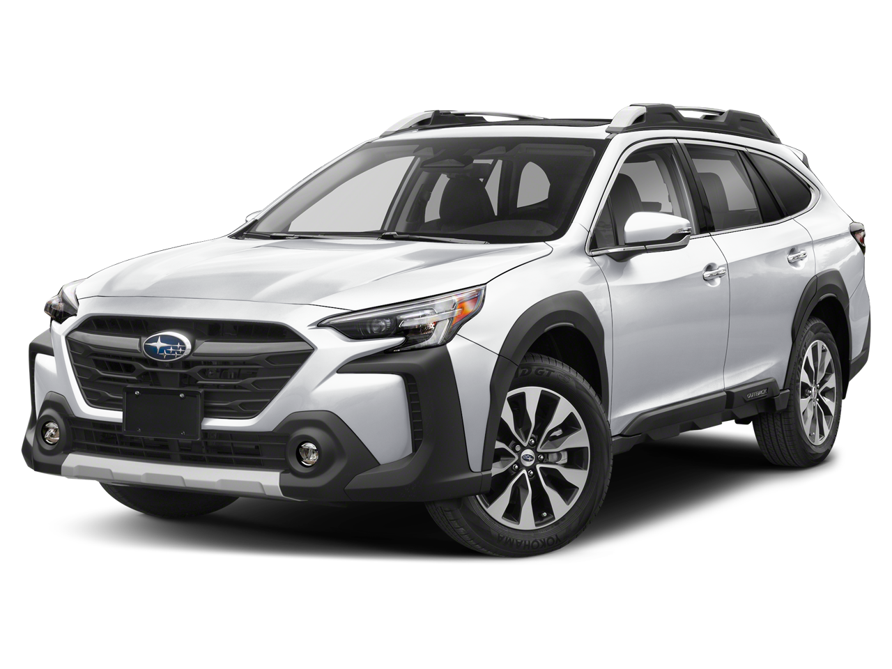 2024 Subaru Outback Touring XT in Crystal White Pearl — front three-quarter view