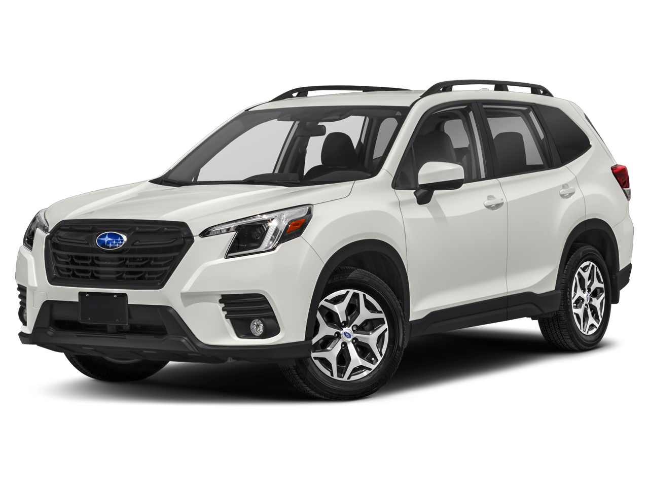 2022 Subaru Forester Premium in Gray Metallic — front three-quarter view