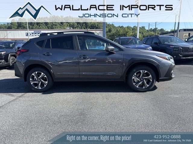 2026 Subaru CROSSTREK Premium in Magnetite Gray Pearl — front three-quarter view