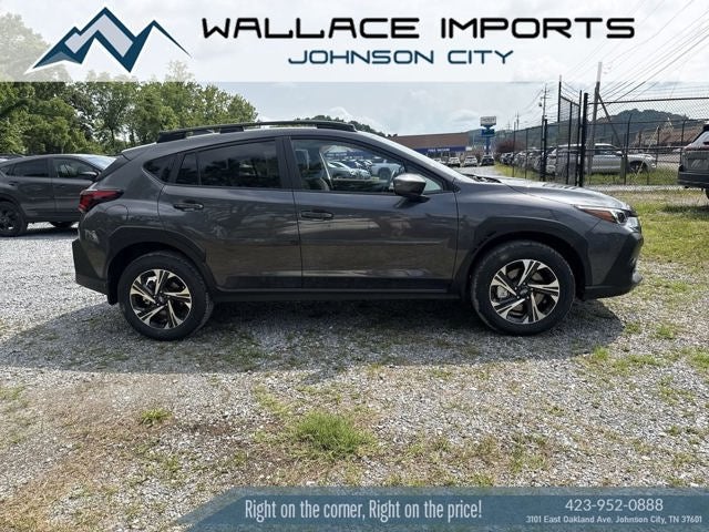 2026 Subaru CROSSTREK Premium in Magnetite Gray Pearl — front three-quarter view