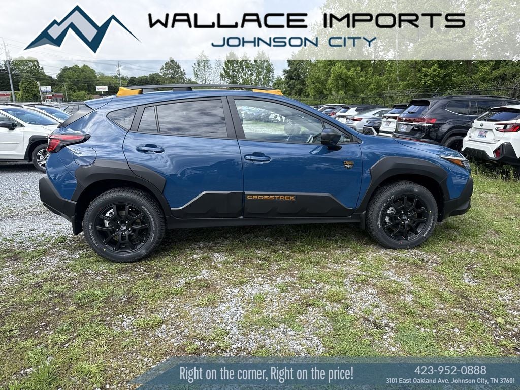 2026 Subaru CROSSTREK Wilderness in Geyser Blue — front three-quarter view