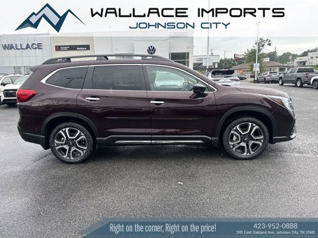 2026 Subaru ASCENT Touring 7-Passenger in Dark Mahogany Pearl — front three-quarter view