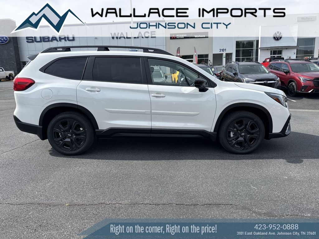 2026 Subaru ASCENT Onyx Edition Touring 7-Passenger in Crystal White Pearl — front three-quarter view