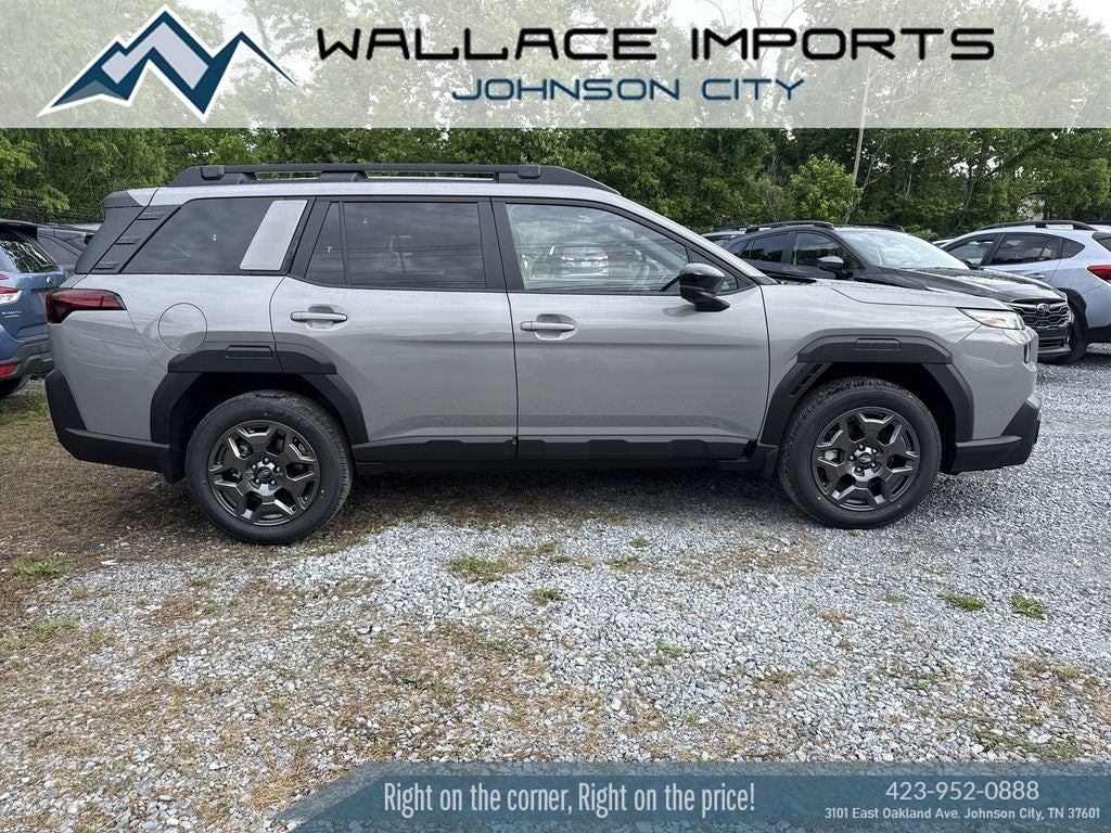 2026 Subaru OUTBACK Premium in River Rock Pearl — front three-quarter view