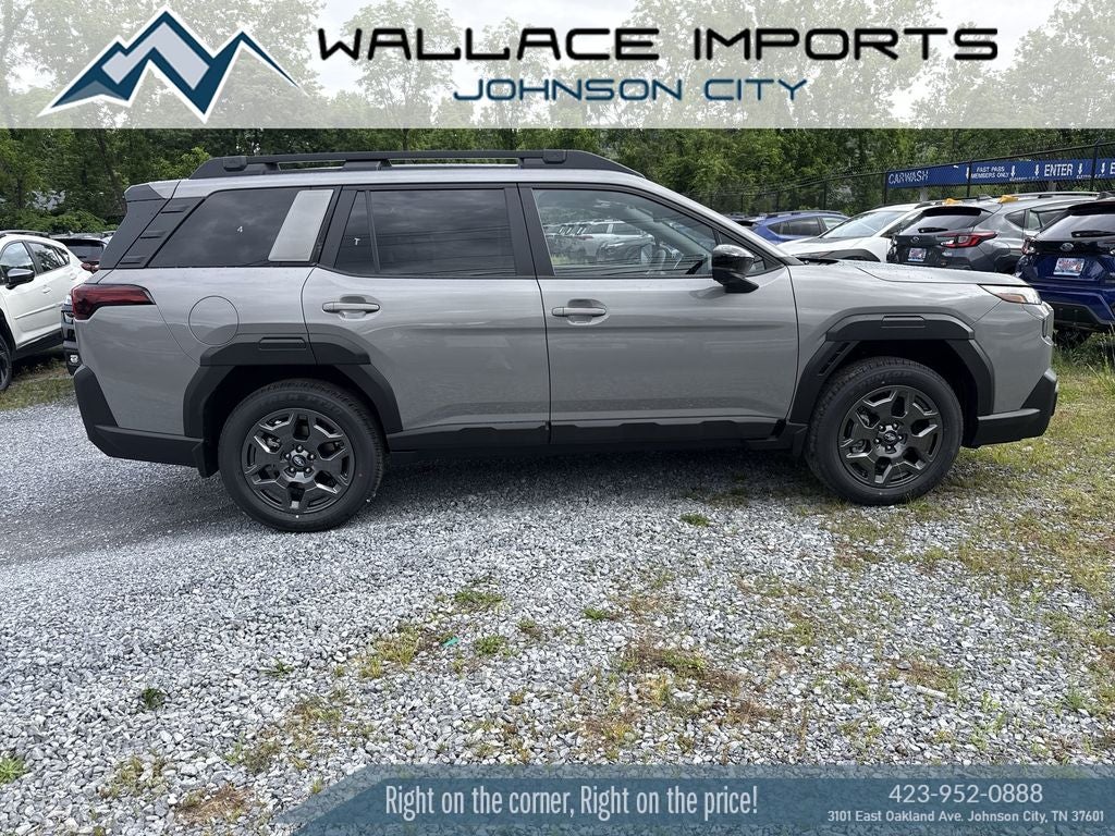 2026 Subaru OUTBACK Premium in River Rock Pearl — front three-quarter view