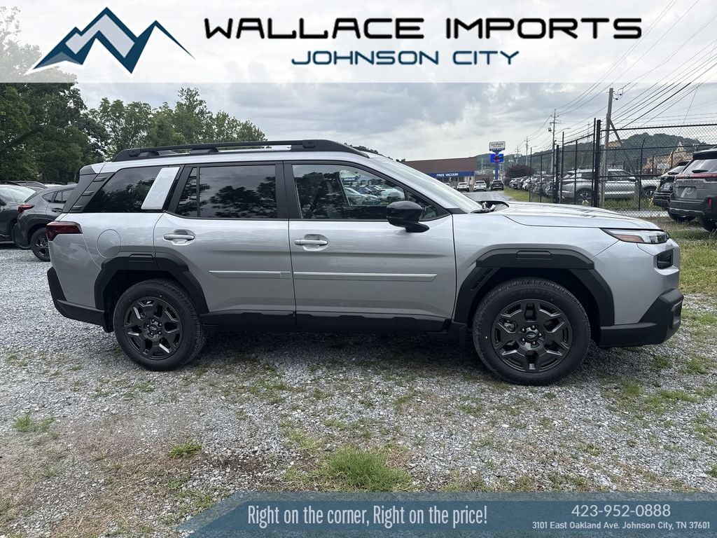 2026 Subaru OUTBACK Premium in Ice Silver Metallic — front three-quarter view