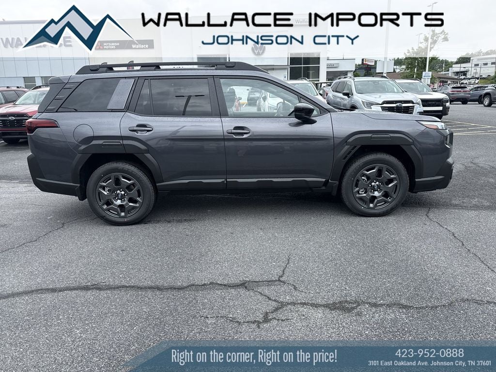 2026 Subaru OUTBACK Premium in Magnetite Gray Metallic — front three-quarter view