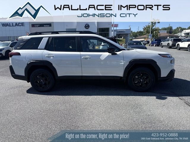 2026 Subaru OUTBACK Limited in Crystal White Pearl — front three-quarter view