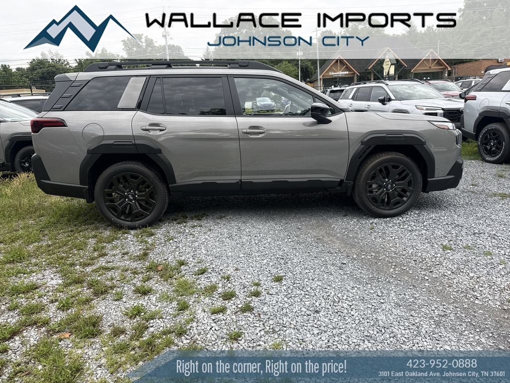 2026 Subaru OUTBACK Limited XT in River Rock Pearl — front three-quarter view