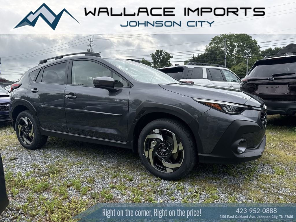 2026 Subaru CROSSTREK Limited Hybrid in Magnetite Gray Pearl — front three-quarter view