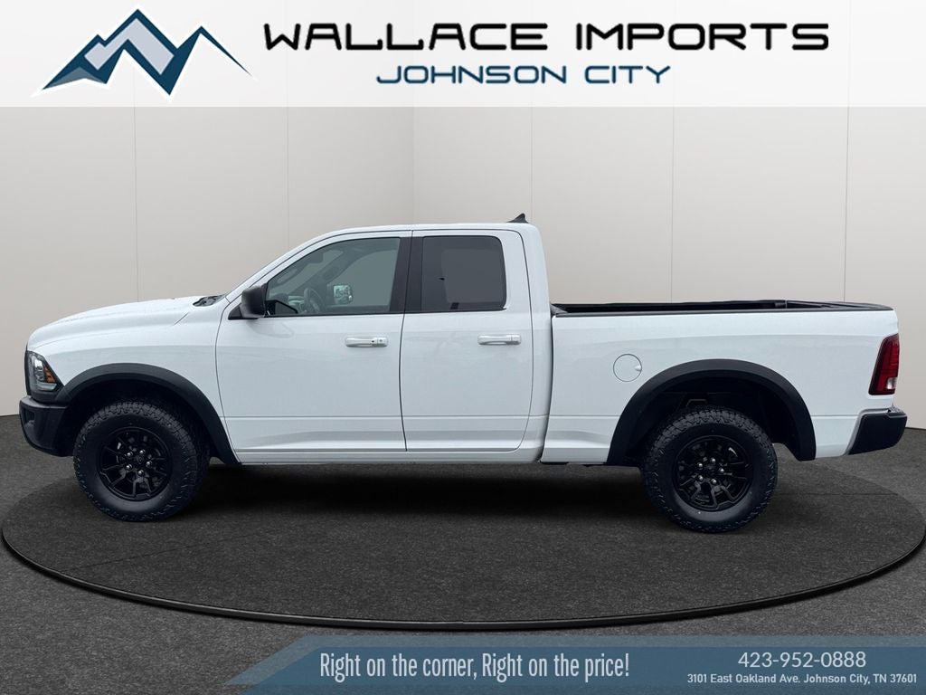 2021 RAM 1500 Classic Warlock in Bright White Clearcoat — front three-quarter view