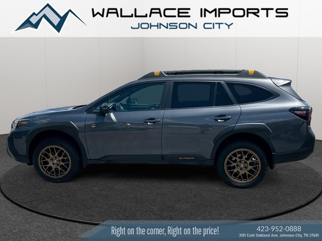 2023 Subaru Outback Wilderness in Magnetite Gray Metallic — front three-quarter view