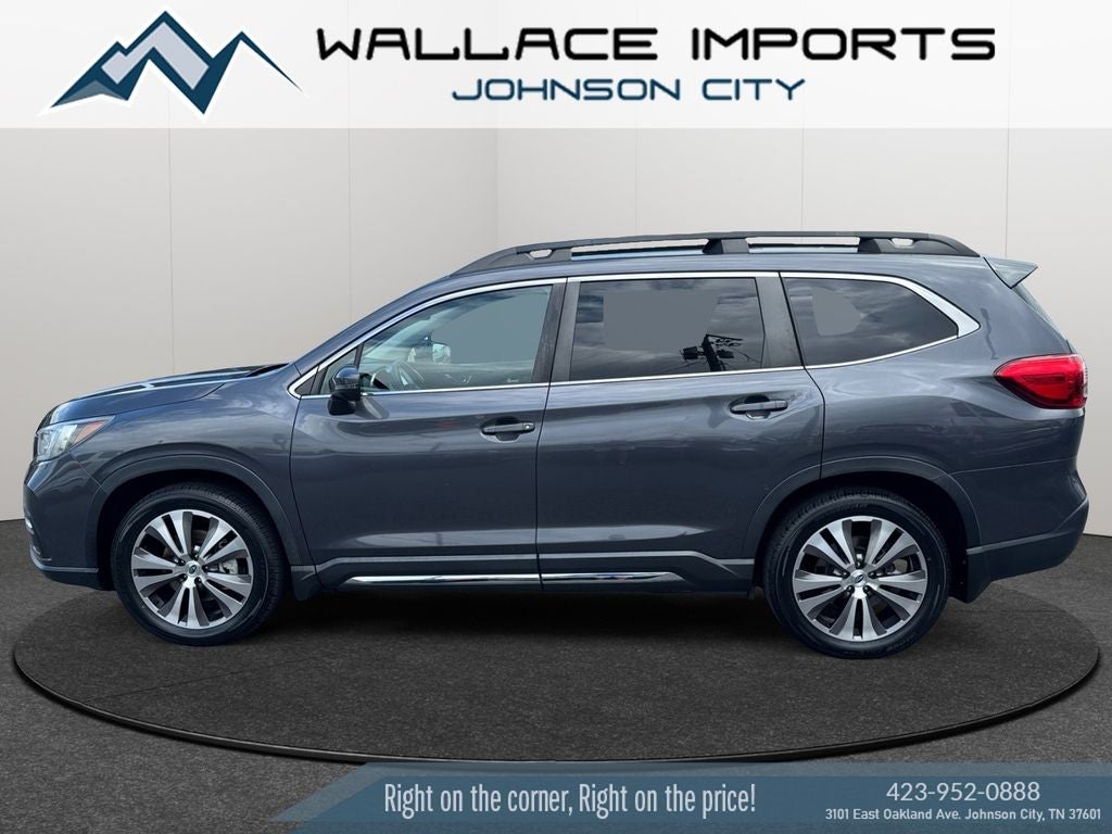 2021 Subaru Ascent Limited in Magnetite Gray Metallic — front three-quarter view