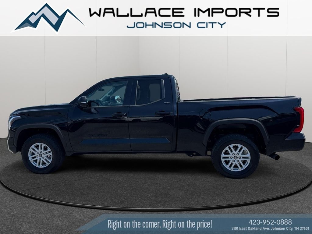 2024 Toyota Tundra SR5 in Black — front three-quarter view