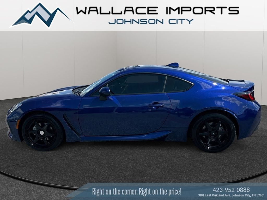2023 Subaru BRZ Limited in Sapphire Blue Pearl — front three-quarter view