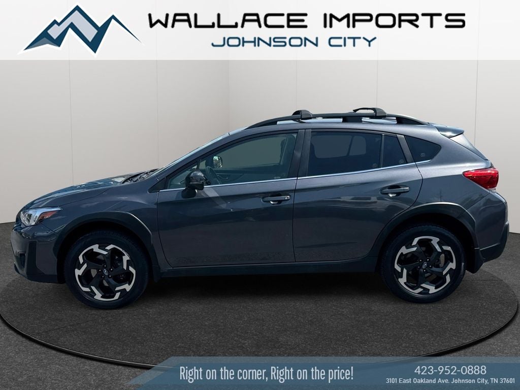 2021 Subaru Crosstrek Limited in Magnetite Gray Metallic — front three-quarter view