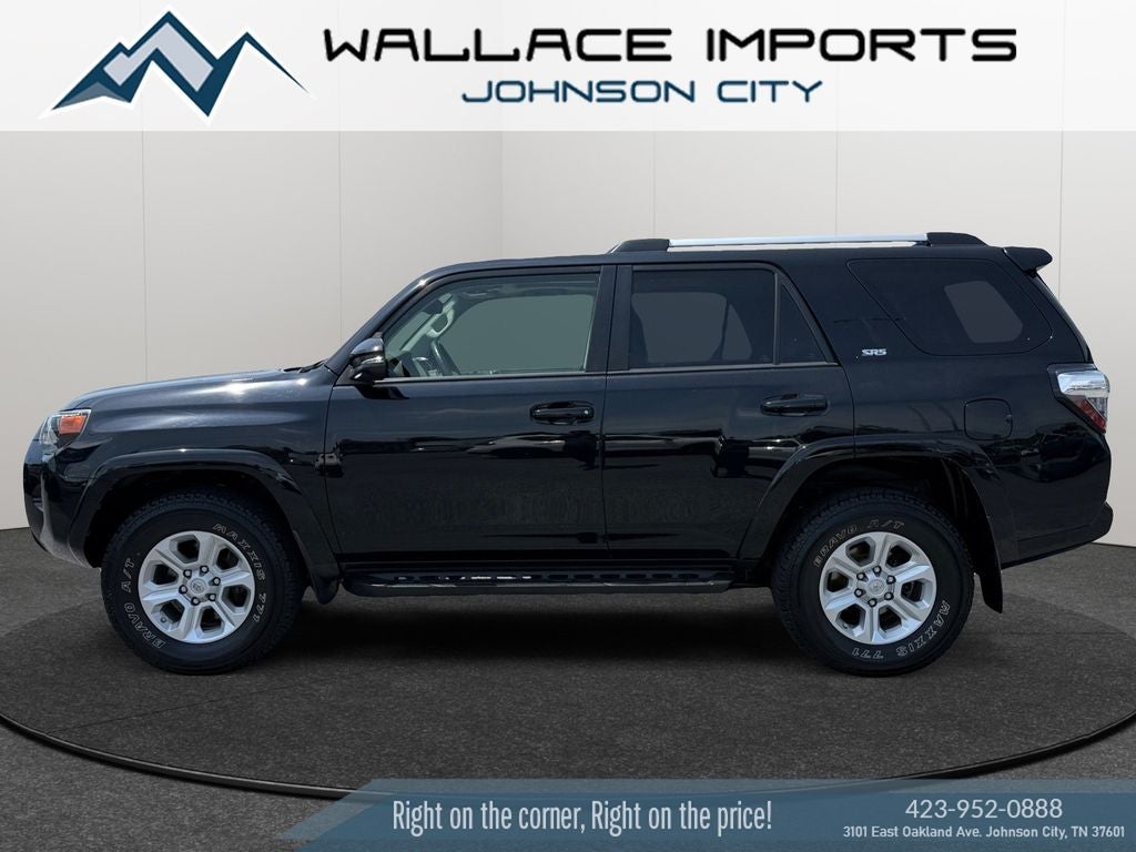 2020 Toyota 4Runner SR5 Premium in Midnight Black Metallic — front three-quarter view